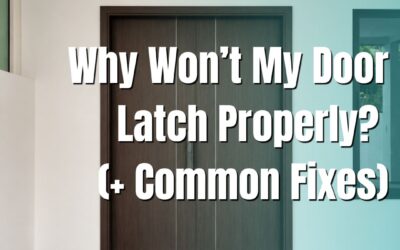 Why Won’t My Door Latch Properly? (+ Common Fixes)